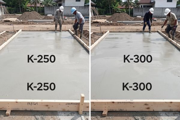 Perbedaan Beton K250 dan K300: Mana yang Tepat untuk Proyek Anda?